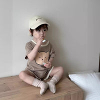 Load image into Gallery viewer, 2 Pieces Set Baby Kid Boys Cartoon Tops And Shorts Wholesale 240522125
