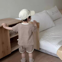 Load image into Gallery viewer, 2 Pieces Set Baby Kid Boys Cartoon Tops And Shorts Wholesale 240522125
