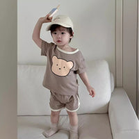 Load image into Gallery viewer, 2 Pieces Set Baby Kid Boys Cartoon Tops And Shorts Wholesale 240522125
