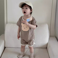 Load image into Gallery viewer, 2 Pieces Set Baby Kid Boys Cartoon Tops And Shorts Wholesale 240522125
