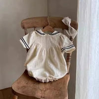 Load image into Gallery viewer, Baby Girls Solid Color Rompers Wholesale 240522151
