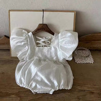 Load image into Gallery viewer, Baby Girls Solid Color Rompers Wholesale 240522155
