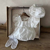 Load image into Gallery viewer, Baby Girls Solid Color Rompers Wholesale 240522155
