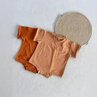 Load image into Gallery viewer, Baby Girls Boys Solid Color Rompers Wholesale 240522162
