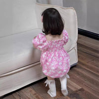 Load image into Gallery viewer, Baby Girls Print Rompers Wholesale 240522181
