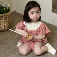 Load image into Gallery viewer, Baby Girls Color-blocking Rompers Wholesale 240522187
