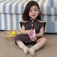 Load image into Gallery viewer, Baby Kid Girls Solid Color Rompers Wholesale 240522189
