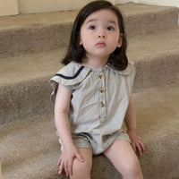 Load image into Gallery viewer, Baby Kid Girls Solid Color Rompers Wholesale 240522189
