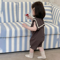 Load image into Gallery viewer, Baby Kid Girls Solid Color Rompers Wholesale 240522189
