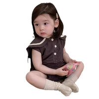 Load image into Gallery viewer, Baby Kid Girls Solid Color Rompers Wholesale 240522189
