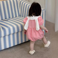Load image into Gallery viewer, Baby Girls Solid Color Rompers Wholesale 240522210

