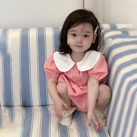 Load image into Gallery viewer, Baby Girls Solid Color Rompers Wholesale 240522210
