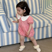 Load image into Gallery viewer, Baby Girls Solid Color Rompers Wholesale 240522210
