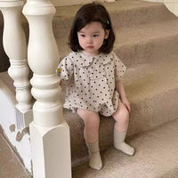 Load image into Gallery viewer, Baby Girls Polka dots Rompers Wholesale 240522212
