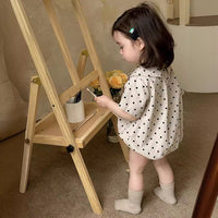 Load image into Gallery viewer, Baby Girls Polka dots Rompers Wholesale 240522212
