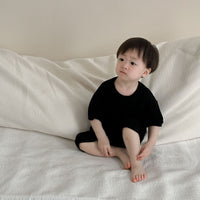 Load image into Gallery viewer, 2 Pieces Set Baby Kid Girls Boys Solid Color Tops And Pants Wholesale 240522231
