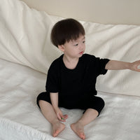 Load image into Gallery viewer, 2 Pieces Set Baby Kid Girls Boys Solid Color Tops And Pants Wholesale 240522231
