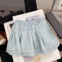 Load image into Gallery viewer, 2 Pieces Set Baby Kid Girls Solid Color Tank Tops And Skirts Wholesale 240522242
