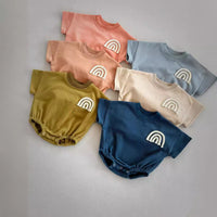 Load image into Gallery viewer, Baby Girls Boys Solid Color Rompers Wholesale 24052225
