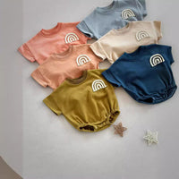 Load image into Gallery viewer, Baby Girls Boys Solid Color Rompers Wholesale 24052225
