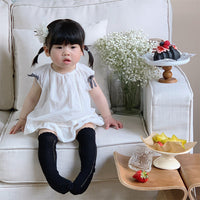 Load image into Gallery viewer, 2 Pieces Set Baby Girls Solid Color Tank Tops And Shorts Wholesale 240522253
