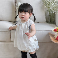 Load image into Gallery viewer, 2 Pieces Set Baby Girls Solid Color Tank Tops And Shorts Wholesale 240522253
