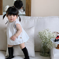 Load image into Gallery viewer, 2 Pieces Set Baby Girls Solid Color Tank Tops And Shorts Wholesale 240522253
