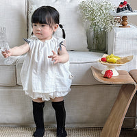 Load image into Gallery viewer, 2 Pieces Set Baby Girls Solid Color Tank Tops And Shorts Wholesale 240522253
