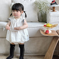 Load image into Gallery viewer, 2 Pieces Set Baby Girls Solid Color Tank Tops And Shorts Wholesale 240522253
