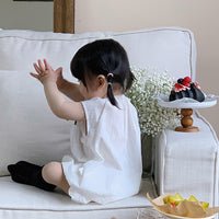 Load image into Gallery viewer, 2 Pieces Set Baby Girls Solid Color Tank Tops And Shorts Wholesale 240522253
