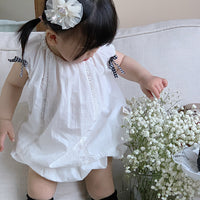 Load image into Gallery viewer, 2 Pieces Set Baby Girls Solid Color Tank Tops And Shorts Wholesale 240522253
