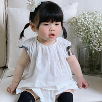 Load image into Gallery viewer, 2 Pieces Set Baby Girls Solid Color Tank Tops And Shorts Wholesale 240522253
