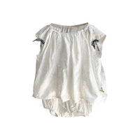 Load image into Gallery viewer, 2 Pieces Set Baby Girls Solid Color Tank Tops And Shorts Wholesale 240522253

