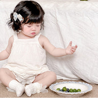 Load image into Gallery viewer, 2 Pieces Set Baby Kid Girls Solid Color Tank Tops And Shorts Wholesale 240522287
