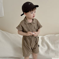 Load image into Gallery viewer, Baby Boys Solid Color Rompers Wholesale 240522291
