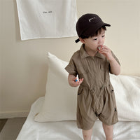 Load image into Gallery viewer, Baby Boys Solid Color Rompers Wholesale 240522291

