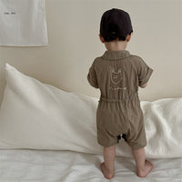 Load image into Gallery viewer, Baby Boys Solid Color Rompers Wholesale 240522291
