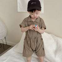 Load image into Gallery viewer, Baby Boys Solid Color Rompers Wholesale 240522291
