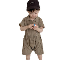 Load image into Gallery viewer, Baby Boys Solid Color Rompers Wholesale 240522291
