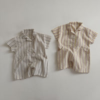 Load image into Gallery viewer, Baby Boys Striped Rompers Wholesale 240522293
