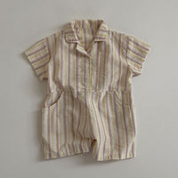 Load image into Gallery viewer, Baby Boys Striped Rompers Wholesale 240522293
