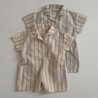 Load image into Gallery viewer, Baby Boys Striped Rompers Wholesale 240522293
