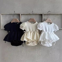 Load image into Gallery viewer, Baby Girls Solid Color Rompers Wholesale 24052230
