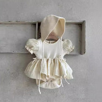 Load image into Gallery viewer, Baby Girls Solid Color Rompers Wholesale 24052230
