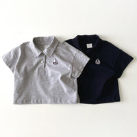 Load image into Gallery viewer, Baby Kid Boys Solid Color Embroidered T-Shirts Wholesale 240522309
