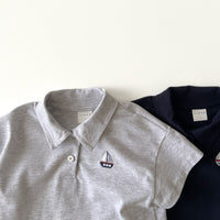 Load image into Gallery viewer, Baby Kid Boys Solid Color Embroidered T-Shirts Wholesale 240522309
