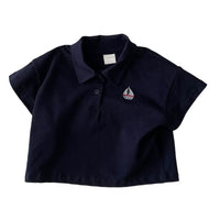 Load image into Gallery viewer, Baby Kid Boys Solid Color Embroidered T-Shirts Wholesale 240522309
