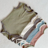 Load image into Gallery viewer, Baby Girls Boys Color-blocking Rompers Wholesale 24052236
