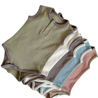 Load image into Gallery viewer, Baby Girls Boys Color-blocking Rompers Wholesale 24052236
