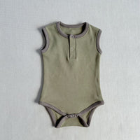 Load image into Gallery viewer, Baby Girls Boys Color-blocking Rompers Wholesale 24052236
